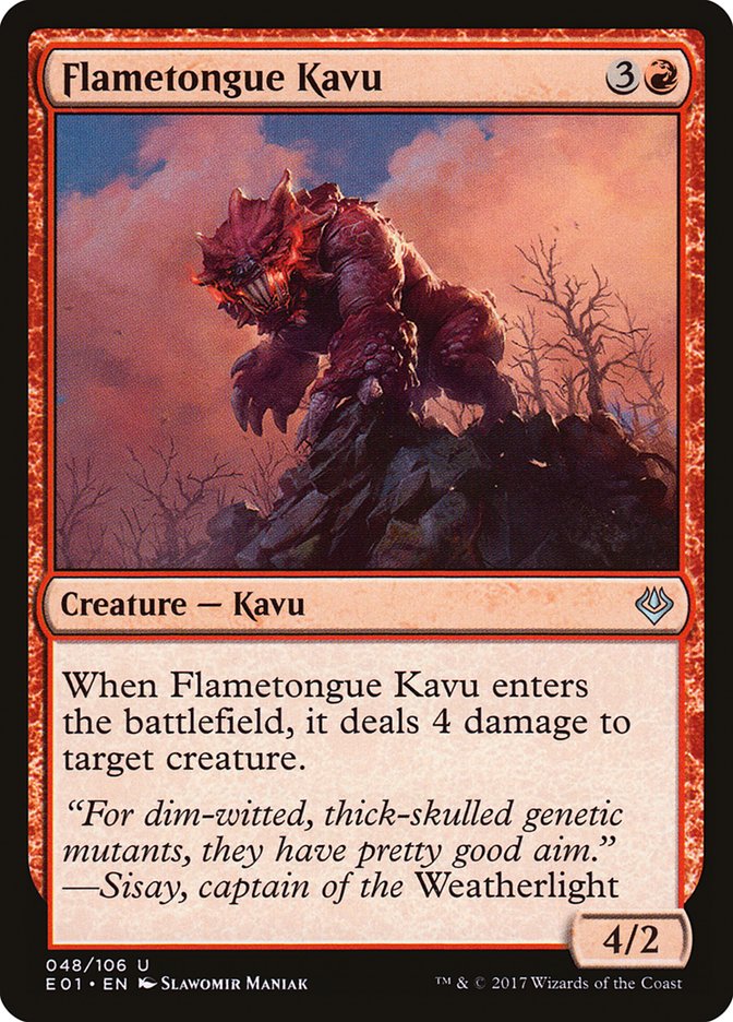 Flametongue Kavu [Archenemy: Nicol Bolas] - Devastation Store | Devastation Store