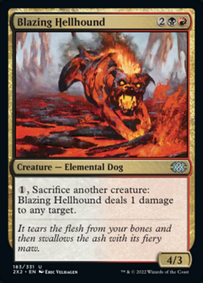 Blazing Hellhound [Double Masters 2022] | Devastation Store