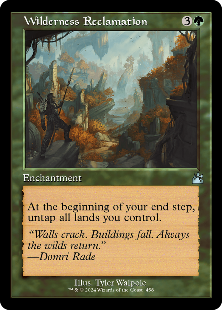 Wilderness Reclamation [Ravnica Remastered] | Devastation Store