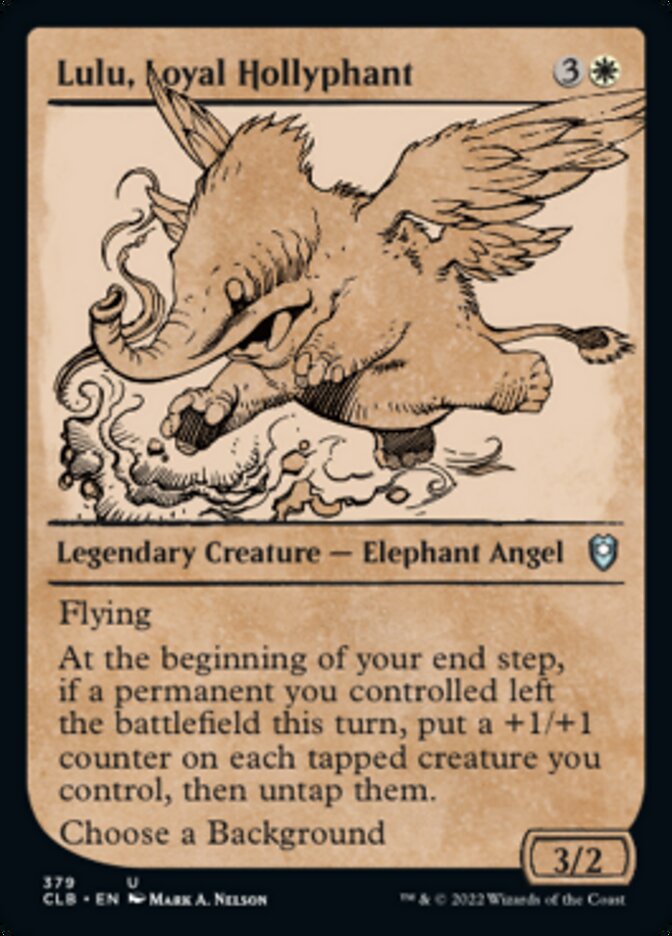 Lulu, Loyal Hollyphant (Showcase) [Commander Legends: Battle for Baldur's Gate] | Devastation Store
