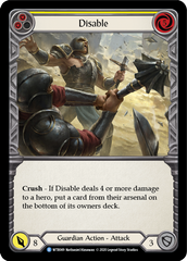 Disable (Yellow) [WTR049] Unlimited Edition Rainbow Foil - Devastation Store | Devastation Store