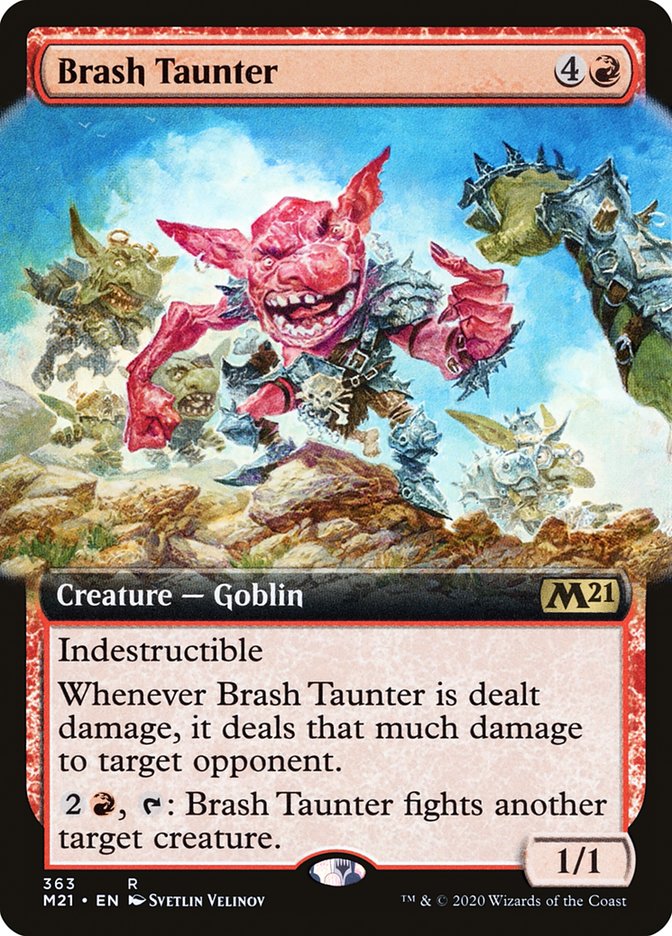 Brash Taunter (Extended) [Core Set 2021] | Devastation Store
