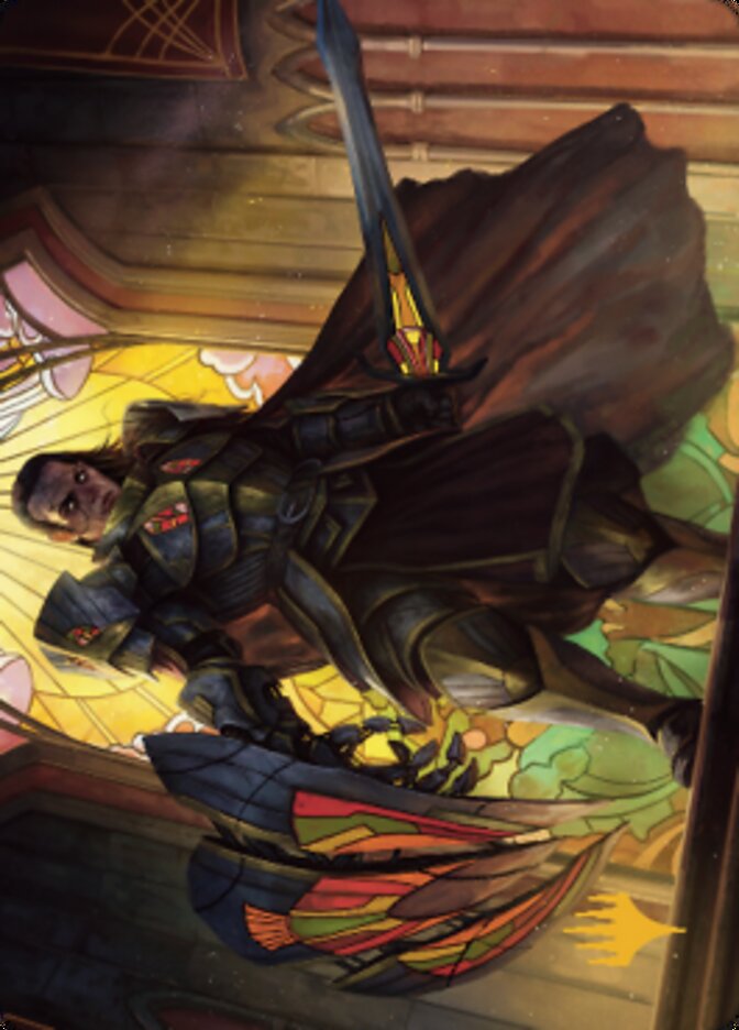 Benalish Sleeper Art Card (Gold-Stamped Signature) [Dominaria United Art Series] | Devastation Store