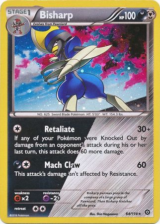 Bisharp (64/114) (Cosmos Holo) [XY: Steam Siege] | Devastation Store