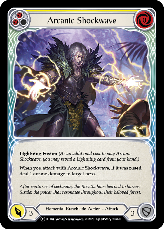 Arcanic Shockwave (Yellow) [U-ELE074] Unlimited Normal | Devastation Store