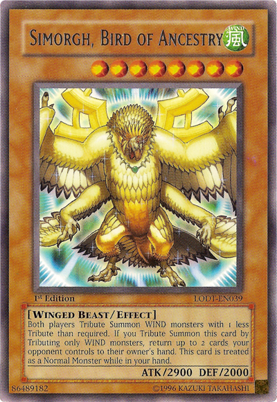 Simorgh, Bird of Ancestry [LODT-EN039] Rare | Devastation Store