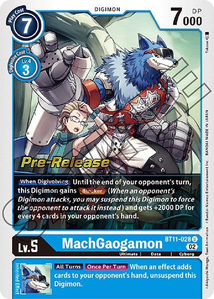 MachGaogamon [BT11-028] [Dimensional Phase Pre-Release Promos] | Devastation Store