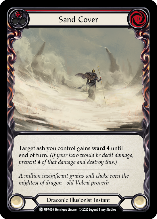 Sand Cover (Red) [UPR039] (Uprising)  Rainbow Foil | Devastation Store