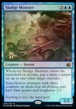 Sludge Monster [Innistrad: Midnight Hunt Prerelease Promos] | Devastation Store