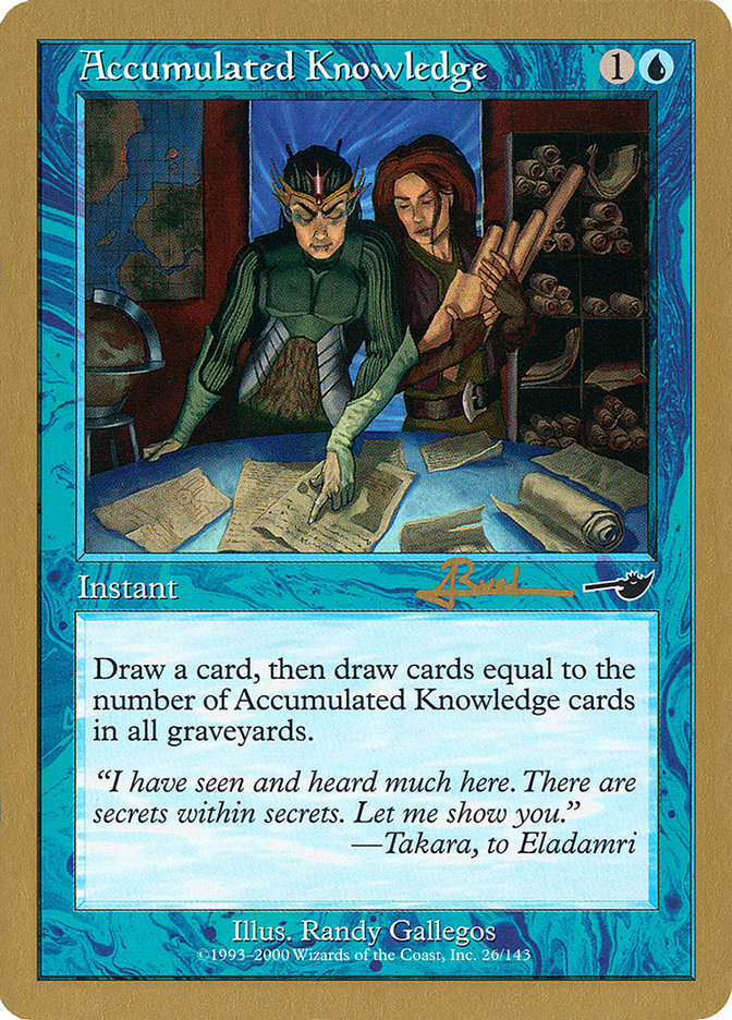 Accumulated Knowledge (Antoine Ruel) [World Championship Decks 2001] | Devastation Store