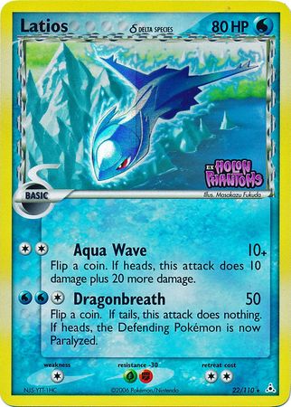 Latios (22/110) (Delta Species) (Stamped) [EX: Holon Phantoms] | Devastation Store