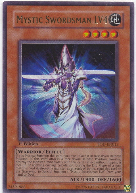 Mystic Swordsman LV4 [SOD-EN012] Ultra Rare | Devastation Store