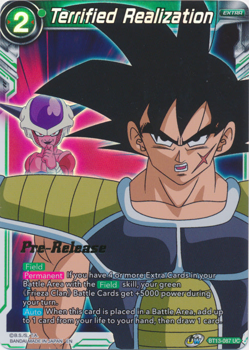 Terrified Realization (BT13-087) [Supreme Rivalry Prerelease Promos] | Devastation Store