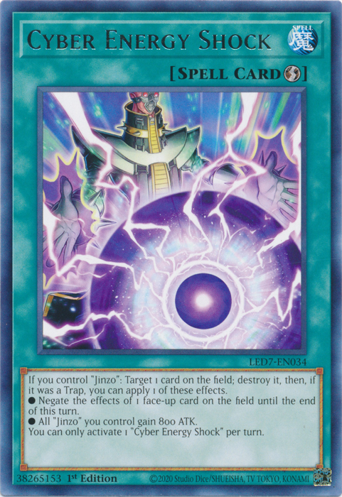 Cyber Energy Shock [LED7-EN034] Rare | Devastation Store