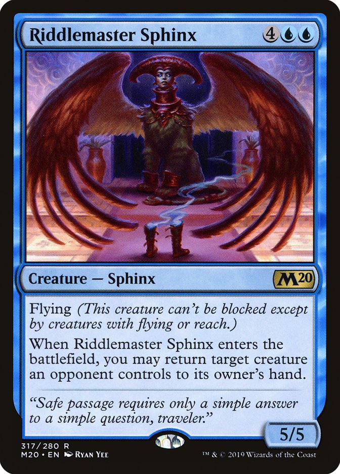 Riddlemaster Sphinx [Core Set 2020] | Devastation Store