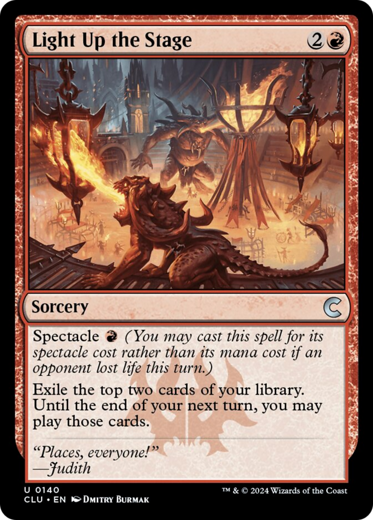 Light Up the Stage [Ravnica: Clue Edition] | Devastation Store