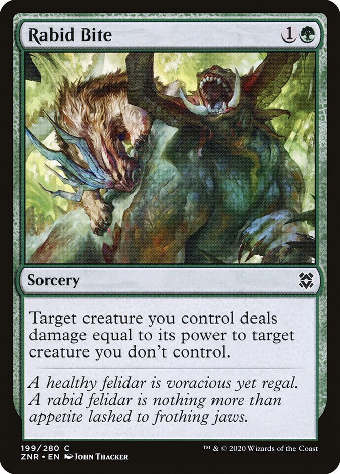 Rabid Bite [Zendikar Rising] | Devastation Store