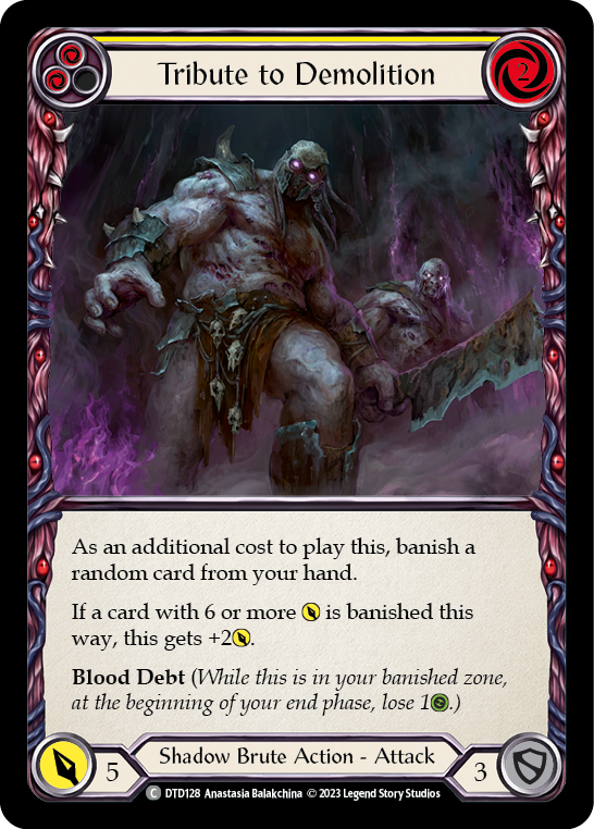 Tribute to Demolition (Yellow) [DTD128] (Dusk Till Dawn)  Rainbow Foil | Devastation Store