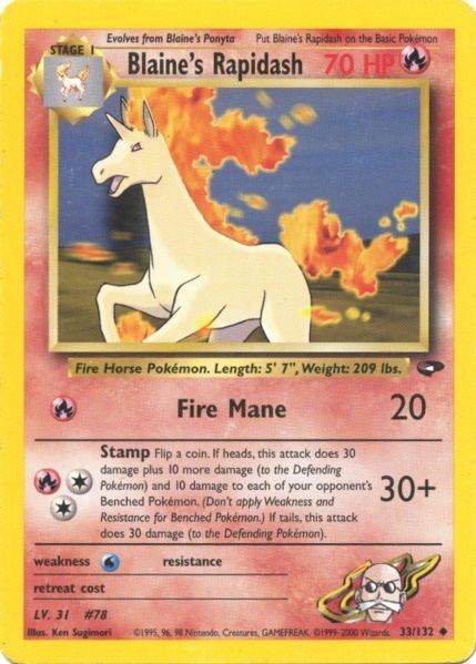 Blaine's Rapidash (33/132) [Gym Challenge Unlimited] | Devastation Store