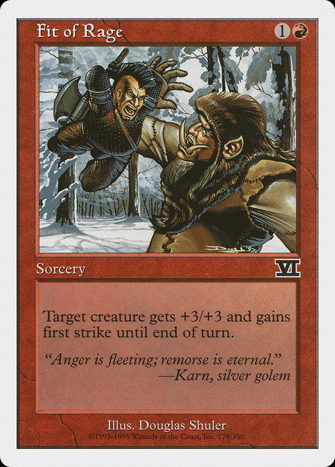 Fit of Rage [Classic Sixth Edition] | Devastation Store