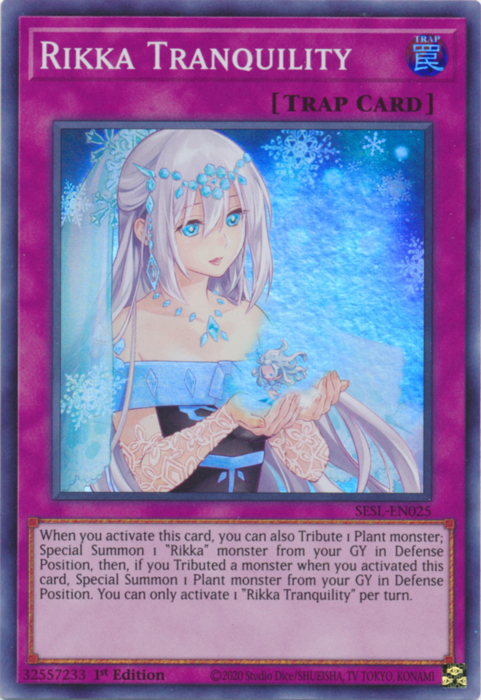 Rikka Tranquility [SESL-EN025] Super Rare | Devastation Store