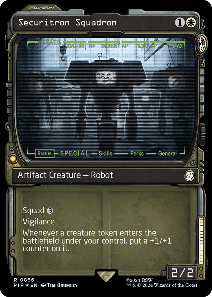 Securitron Squadron (Showcase) (Surge Foil) [Fallout] | Devastation Store