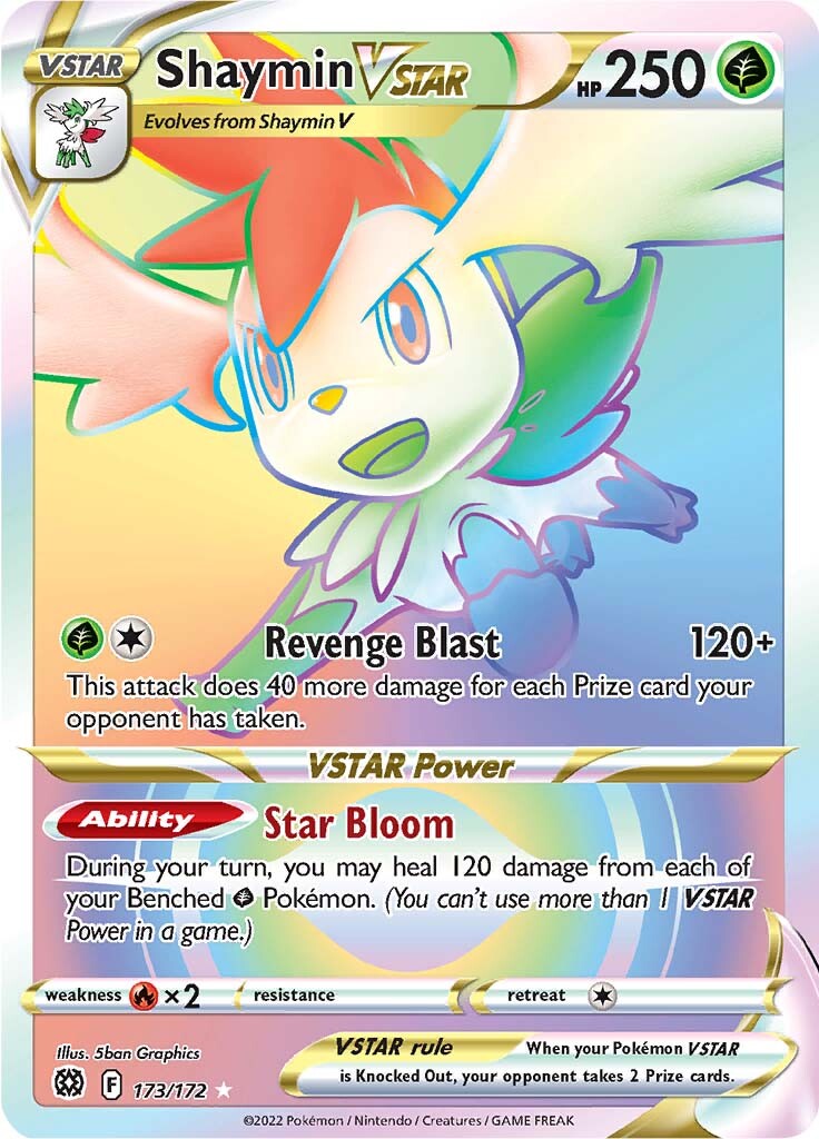 Shaymin VSTAR (173/172) [Sword & Shield: Brilliant Stars] | Devastation Store