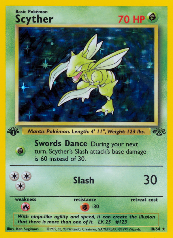 Scyther (10/64) [Jungle 1st Edition] | Devastation Store