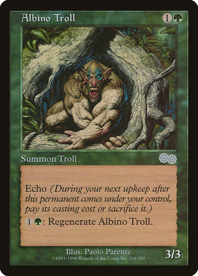 Albino Troll [Urza's Saga] - Devastation Store | Devastation Store