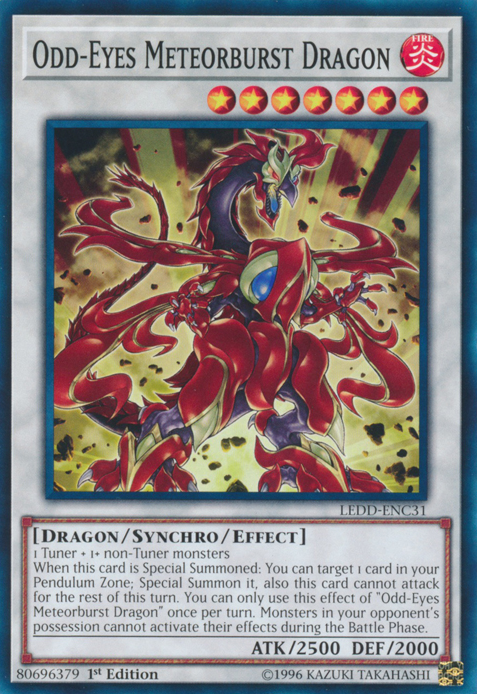 Odd-Eyes Meteorburst Dragon [LEDD-ENC31] Common | Devastation Store
