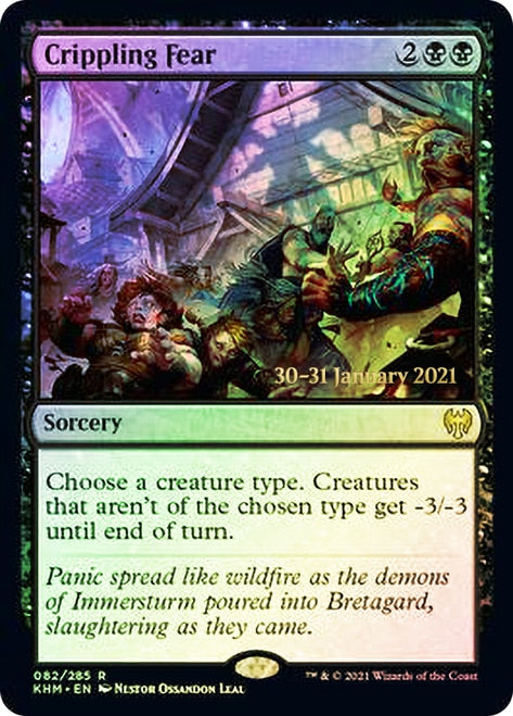 Crippling Fear [Kaldheim Prerelease Promos] | Devastation Store