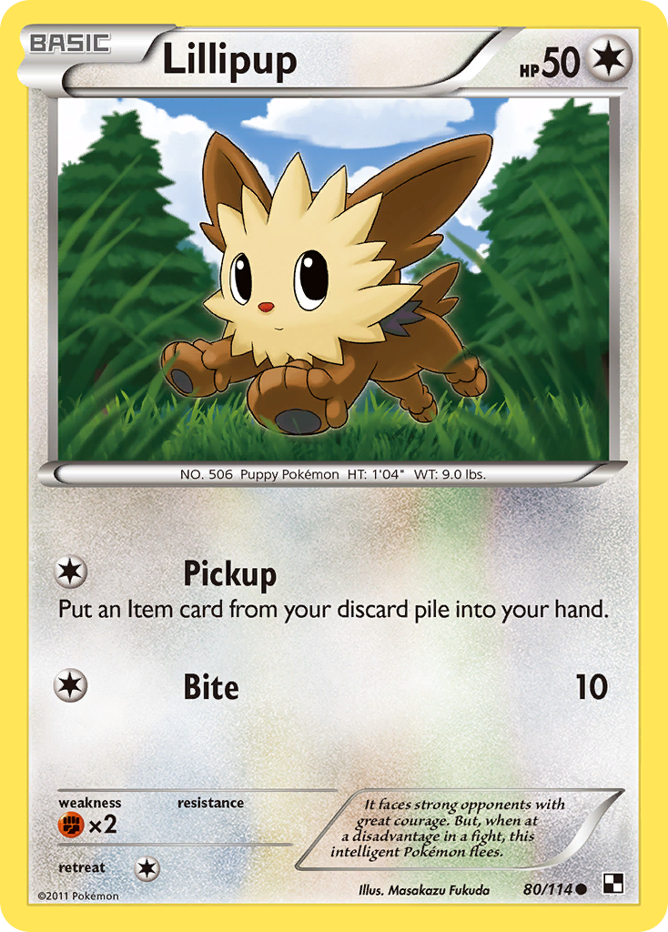 Lillipup (80/114) [Black & White: Base Set] | Devastation Store