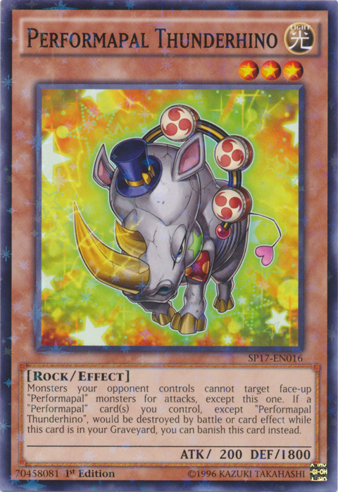 Performapal Thunderhino [SP17-EN016] Starfoil Rare | Devastation Store