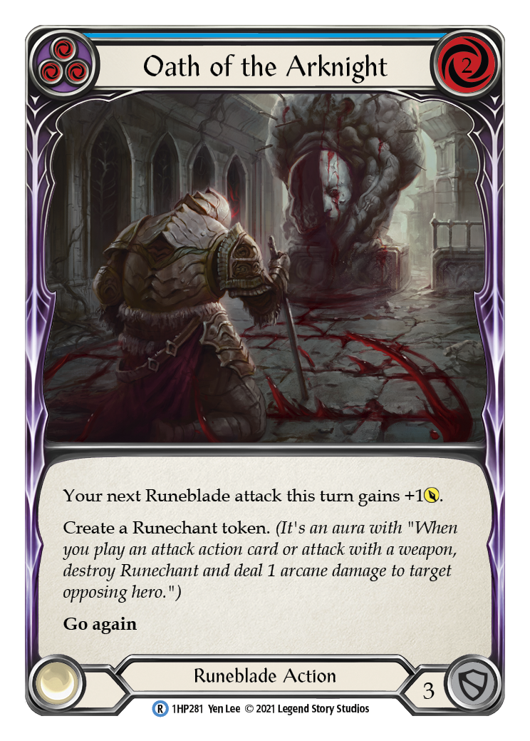 Oath of the Arknight (Blue) [1HP281] | Devastation Store