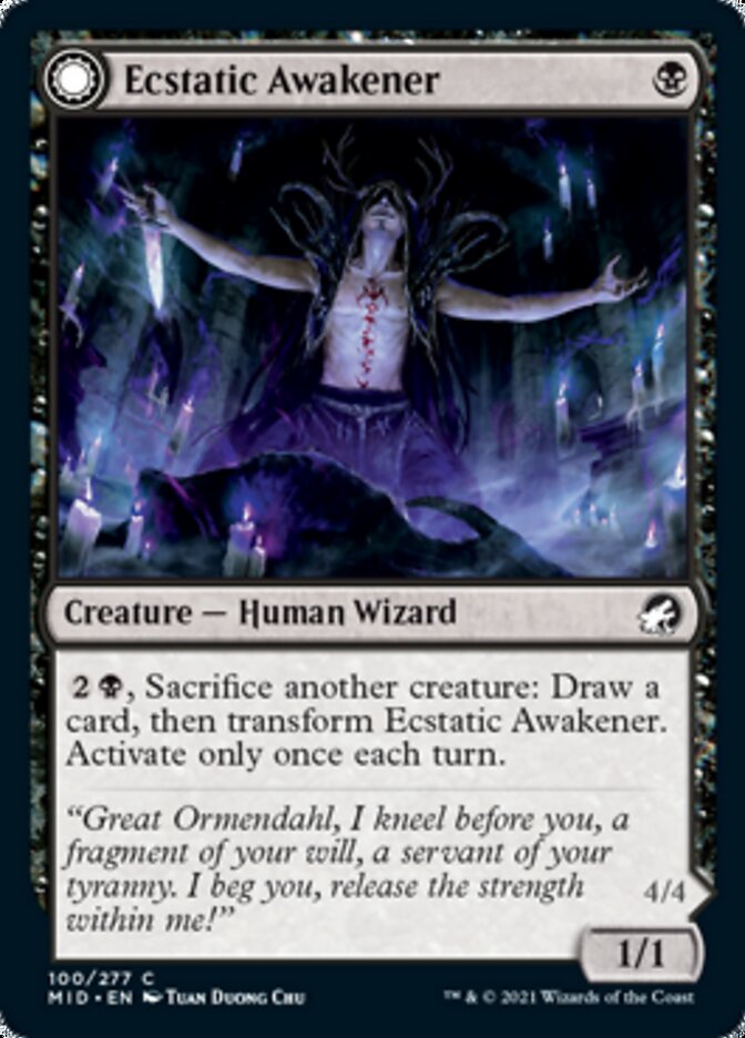 Ecstatic Awakener // Awoken Demon [Innistrad: Midnight Hunt] | Devastation Store