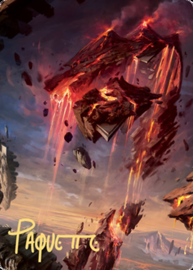 Mountain 2 Art Card (Gold-Stamped Signature) [Zendikar Rising Art Series] | Devastation Store