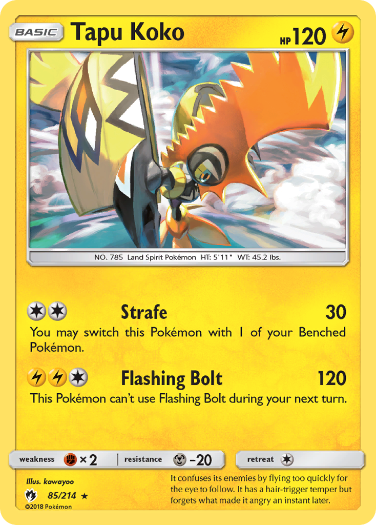 Tapu Koko (85/214) [Sun & Moon: Lost Thunder] | Devastation Store