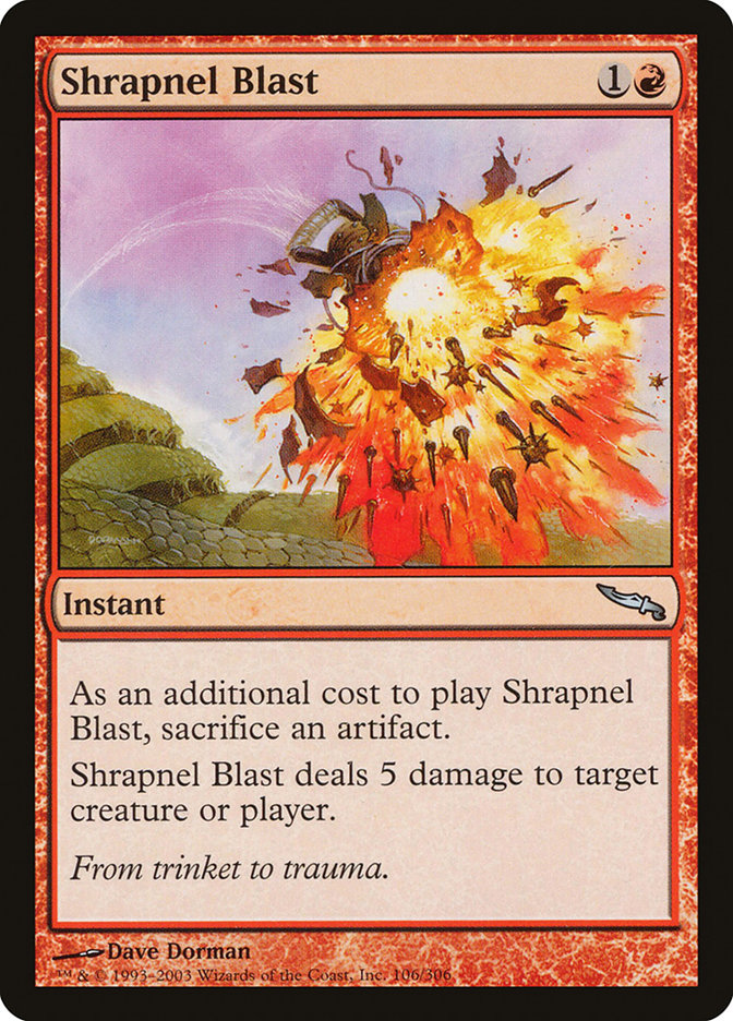 Shrapnel Blast [Mirrodin] - Devastation Store | Devastation Store