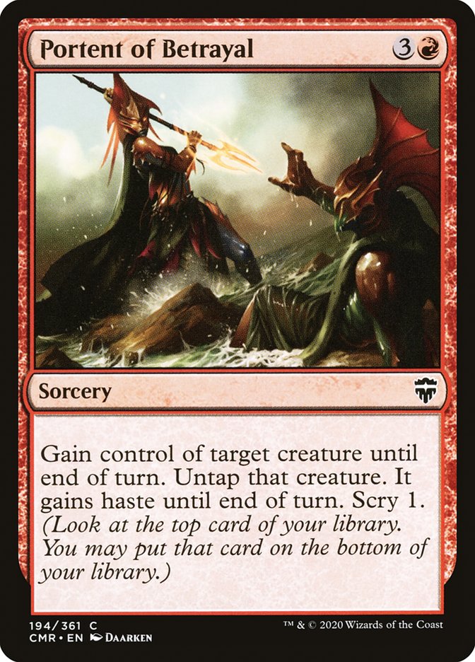 Portent of Betrayal [Commander Legends] | Devastation Store