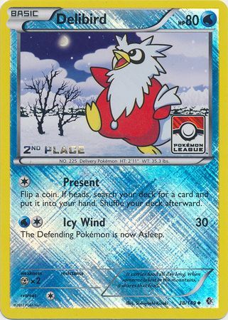 Delibird (38/149) (League Promo 2nd Place) [Black & White: Boundaries Crossed] | Devastation Store