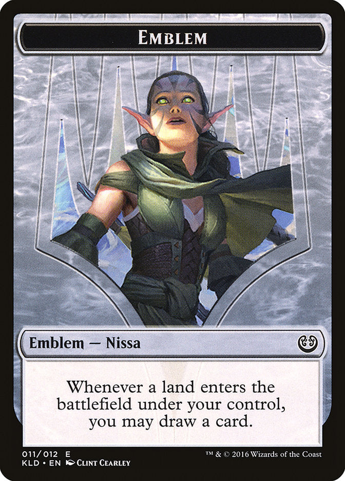 Nissa, Vital Force Emblem [Kaladesh Tokens] - Devastation Store | Devastation Store