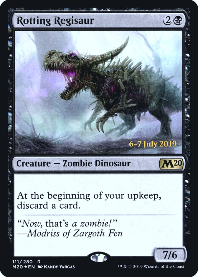 Rotting Regisaur  [Core Set 2020 Prerelease Promos] | Devastation Store