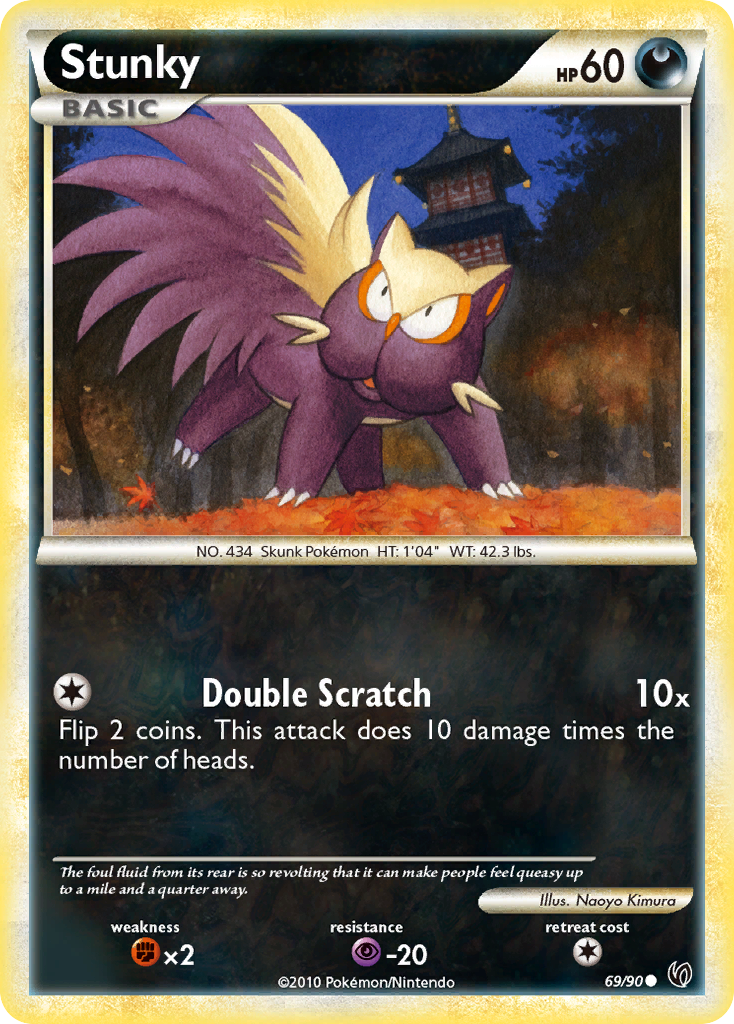 Stunky (69/90) [HeartGold & SoulSilver: Undaunted] | Devastation Store