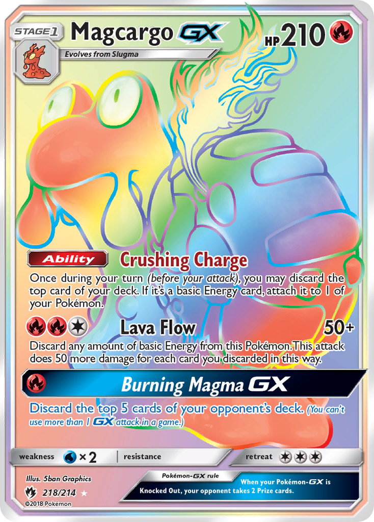 Magcargo GX (218/214) [Sun & Moon: Lost Thunder] | Devastation Store