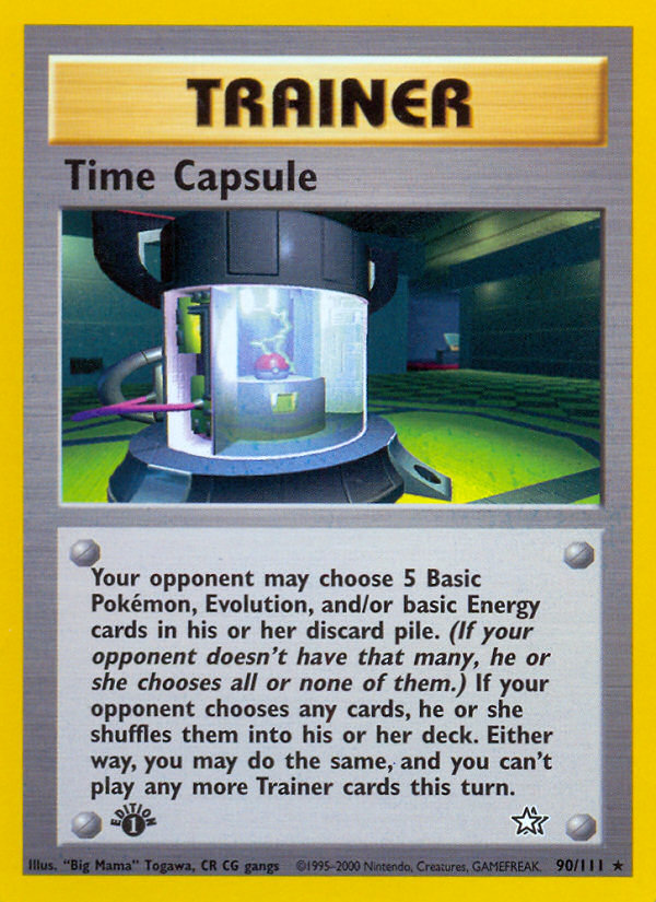 Time Capsule (90/111) [Neo Genesis 1st Edition] | Devastation Store