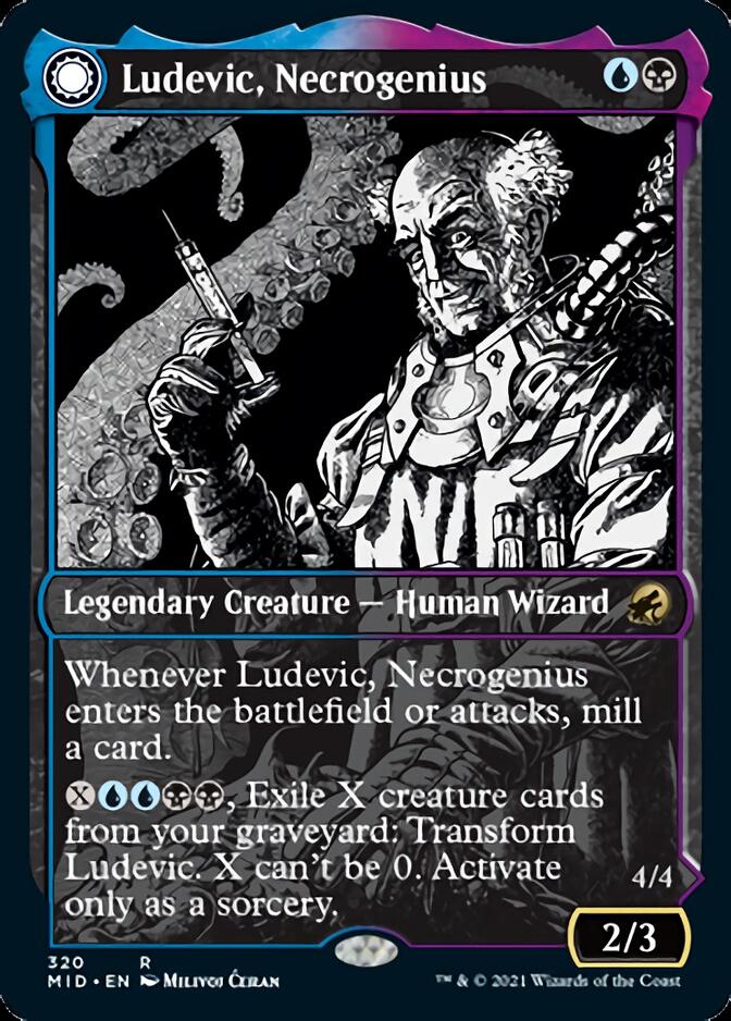 Ludevic, Necrogenius // Olag, Ludevic's Hubris (Showcase Eternal Night) [Innistrad: Midnight Hunt] | Devastation Store