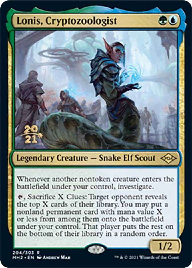 Lonis, Cryptozoologist [Modern Horizons 2 Prerelease Promos] | Devastation Store