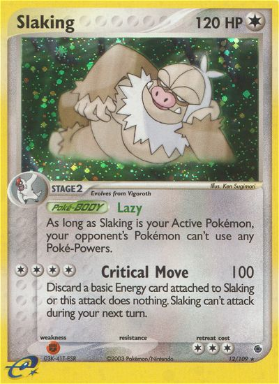 Slaking (12/109) [EX: Ruby & Sapphire] | Devastation Store