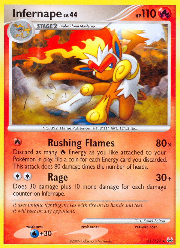 Infernape (31/127) [Platinum: Base Set] | Devastation Store