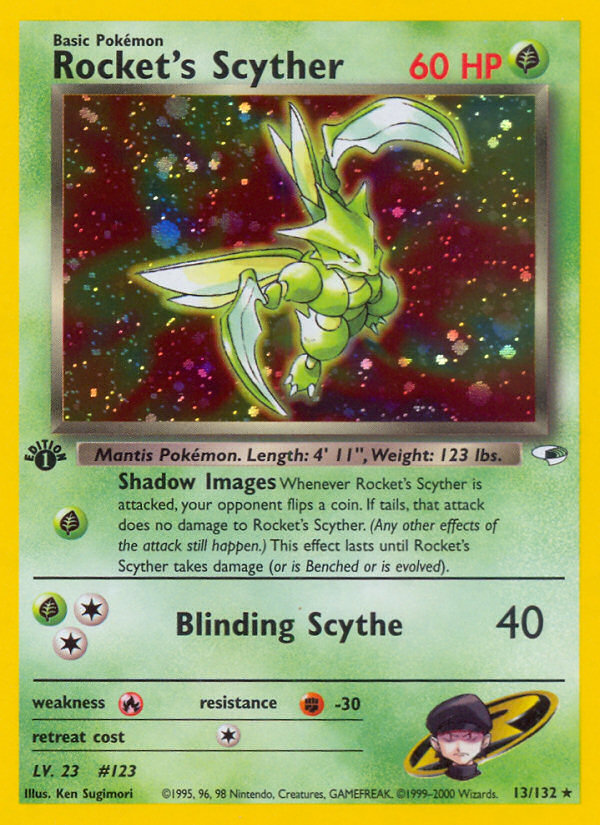 Rocket's Scyther (13/132) [Gym Heroes 1st Edition] | Devastation Store